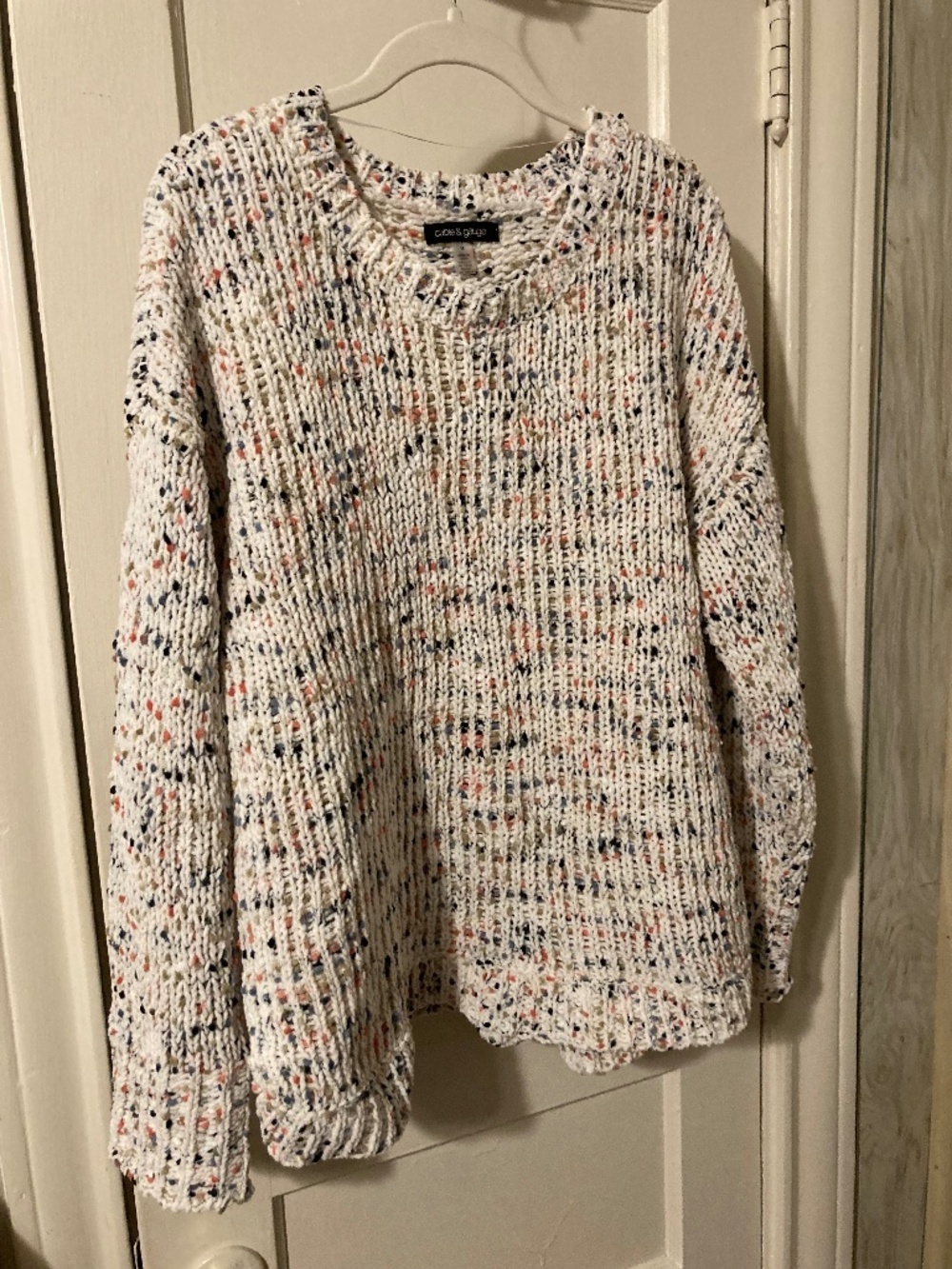 Multicolor swing style sweater